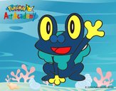 Froakie saludando