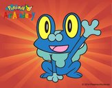 Froakie saludando