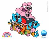 Gumball y amigos contentos