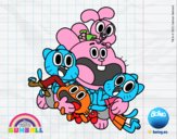 Gumball y amigos contentos