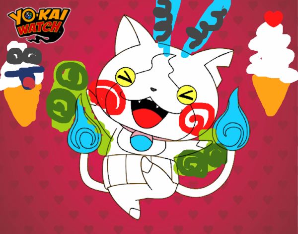 Jibanyan feliz