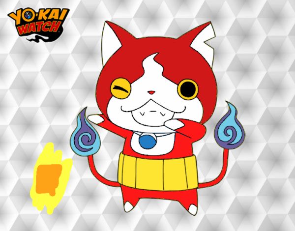 Jibanyan guiñando el ojo