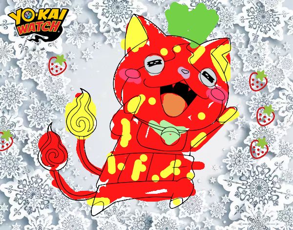 Jibanyan super feliz