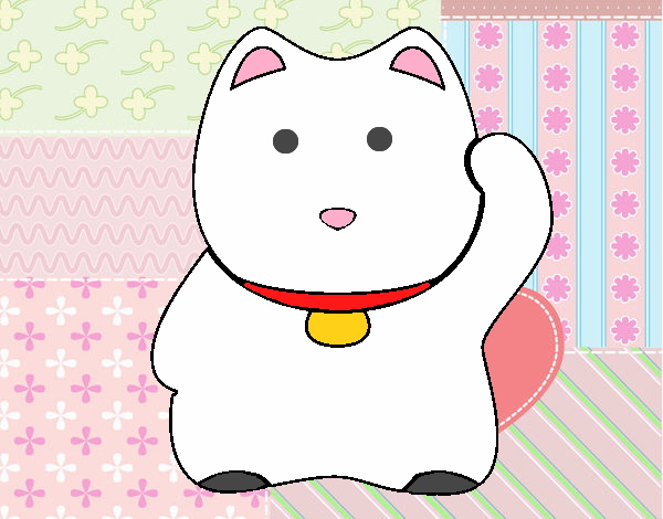 Maneki-neko blanco