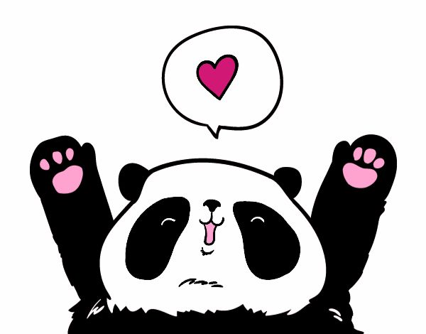 Panda enamorado