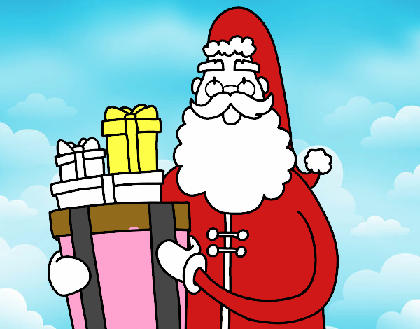 Santa Claus con regalos