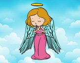 Dibujo Un ángel orando pintado por stepha19