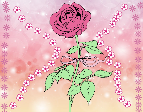 que linda rosa