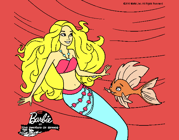 princesa Barbie la super sirena de merilia