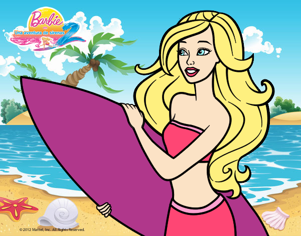 Barbie va a surfear