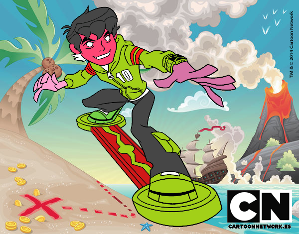 Ben 10 skateboard