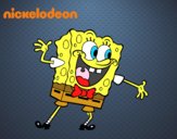 Bob Esponja saludando