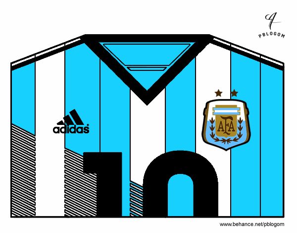 Camiseta del mundial de fútbol 2014 de Argentina