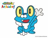 Froakie saludando