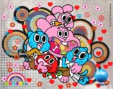 Gumball y amigos contentos