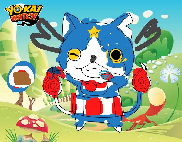 Jibanyan guiñando el ojo