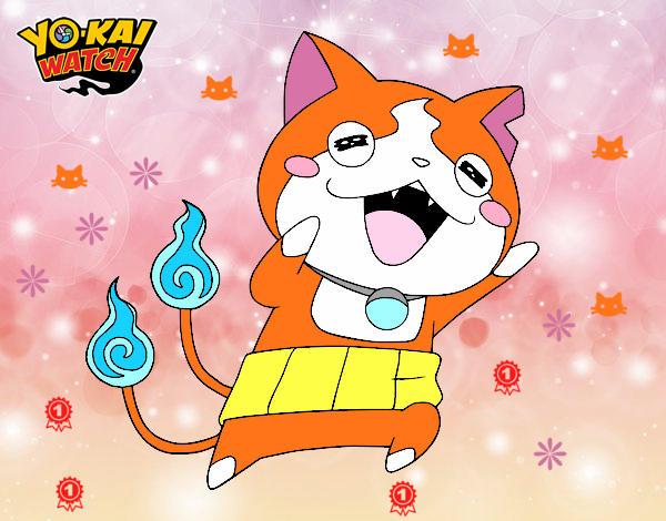 Jibanyan super feliz