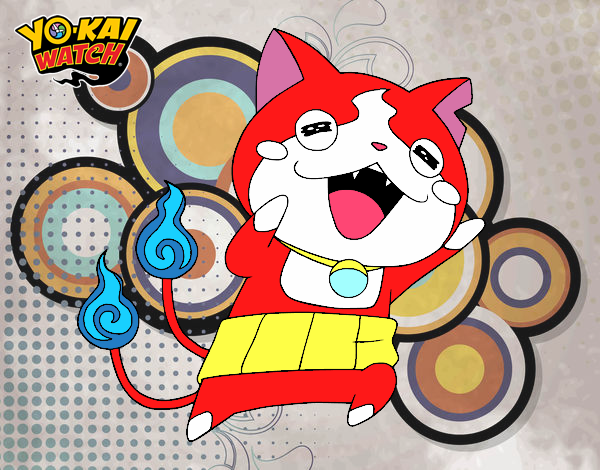 Jibanyan super feliz