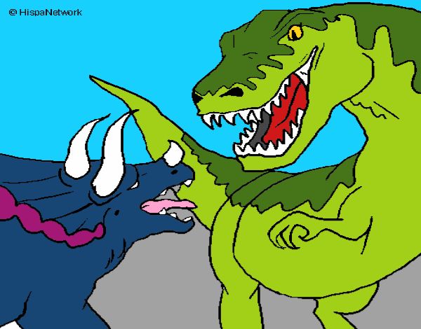 Lucha de dinosaurios