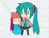 Miku y Kasane Chibi