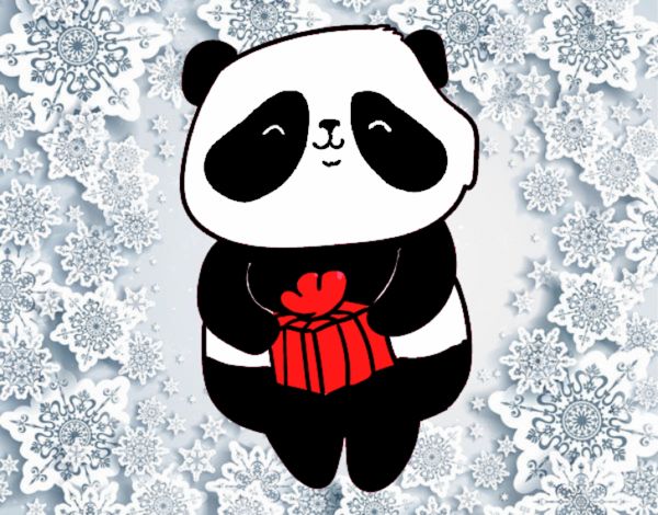 Panda con regalo