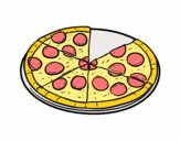Dibujo Pizza italiana pintado por SebastianZ