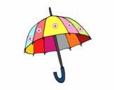 Dibujo Un paraguas pintado por mariacorte