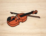 Dibujo Violín Stradivarius pintado por windy