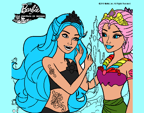 Barbie se despiede de la reina sirena