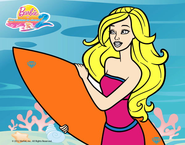 Barbie va a surfear