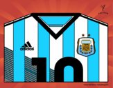 Camiseta del mundial de fútbol 2014 de Argentina