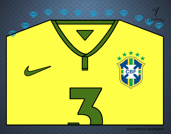 Camiseta del mundial de fútbol 2014 de Brasil