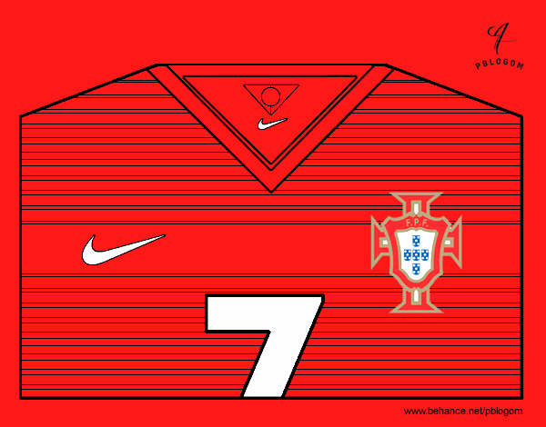 Camiseta del mundial de fútbol 2014 de Portugal