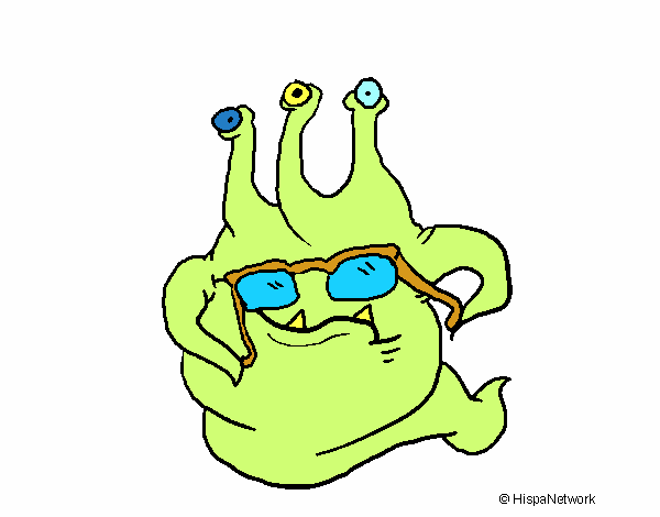 Extraterrestre con gafas