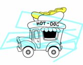 Food truck de perritos calientes