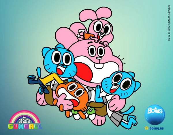 Gumball y amigos contentos