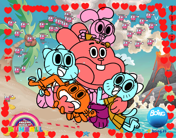 Gumball y amigos contentos