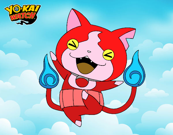 Jibanyan feliz