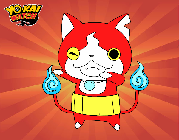 Jibanyan guiñando el ojo