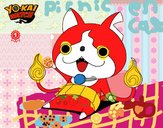 Jibanyan saludando