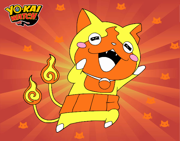 Jibanyan super feliz