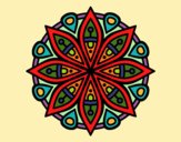 Dibujo Mandala para la concentración pintado por azabache