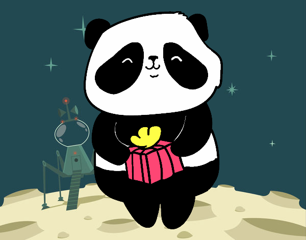 Panda con regalo