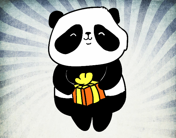 Panda con regalo