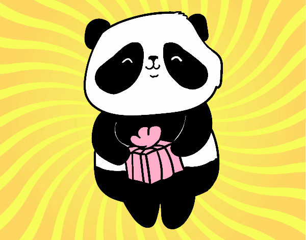 Panda con regalo