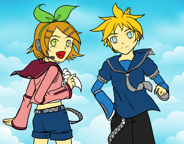 Rin y Len Kagamine Vocaloid