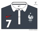 Camiseta del mundial de fútbol 2014 de Francia