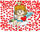 Cupido en una nube