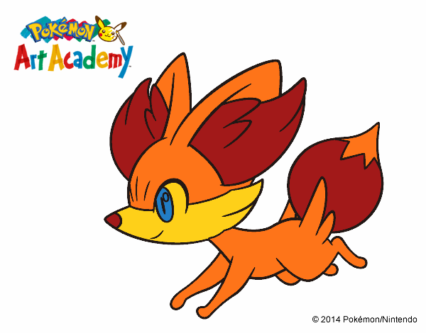 Fennekin corriendo