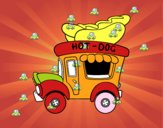 Food truck de perritos calientes